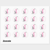 Sticker Rond 1er anniversaire (Feuille)