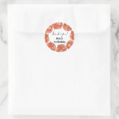 Sticker Rond 1er anniversaire Citrouille Merci automne (Sac)