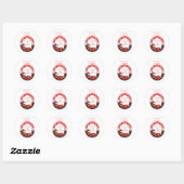 Sticker Rond 1er anniversaire de Little Ladybug (Feuille)