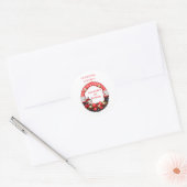 Sticker Rond 1er anniversaire de Little Ladybug (Enveloppe)