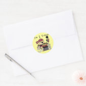 Sticker Rond 1er anniversaire Pirate T-shirts et cadeaux (Enveloppe)