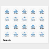 Sticker Rond 1er anniversaire Prince (Feuille)