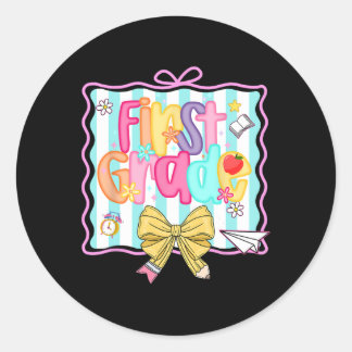 Sticker Rond 1er jour de 1re année Préparation rentrée scolaire