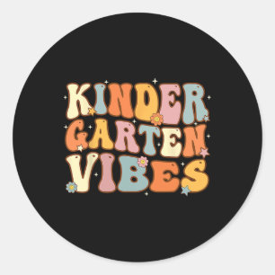 Sticker Rond 1Er Jour De L'École Maternelle Vibes Étudiant Ense