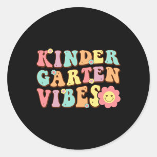 Sticker Rond 1Er Jour De L'École Maternelle Vibes Étudiant Ense