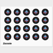 Sticker Rond 1Er Recon Bn Black (Feuille)