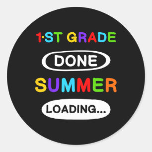 Sticker Rond 1ère année 1ère année 1ère année terminée Chargeme