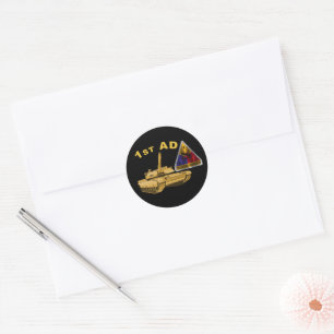 Sticker Rond 1re division blindée « Old Ironsides »