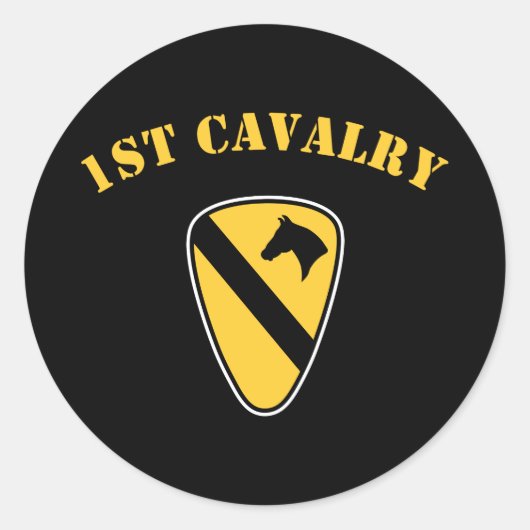 Sticker Rond 1re division de cavalerie (Devant)