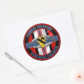 Sticker Rond 1re Division de cavalerie Unité d'infanterie (Enveloppe)