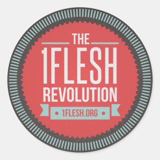 Sticker Rond 1Sticker Révolution Flesh (Devant)