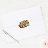 Sticker Rond 2008-10 PT Cruiser Orange Car (Enveloppe)