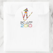 Sticker Rond 2010 : Ski Jump (Sac)