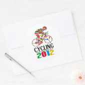Sticker Rond 2012 : Cyclisme (Enveloppe)