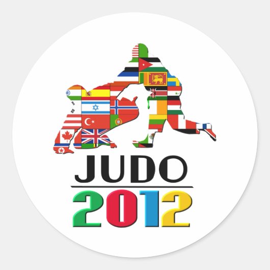 Sticker Rond 2012 : Judo (Devant)