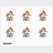 Sticker Rond 2012 : Judo (Feuille)