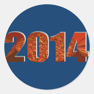 STICKER ROND 2014