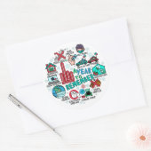 Sticker Rond 2020 Par An Pour Se Souvenir Des Points Forts Stic (Enveloppe)
