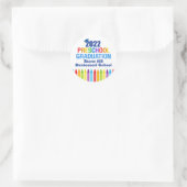 Sticker Rond 2022 Graduation préscolaire Cute Custom School Par (Sac)