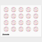 Sticker Rond 2022 JW Pioneer School - rose pastel et violet (Feuille)