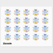 Sticker Rond 2022 Maternelle Graduation Custom School Party (Feuille)