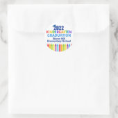 Sticker Rond 2022 Maternelle Graduation Custom School Party (Sac)