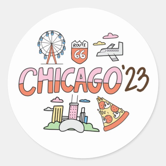 Sticker Rond 2023 Chicago (Devant)