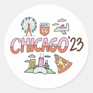 Sticker Rond 2023 Chicago