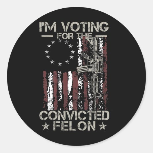 Sticker Rond 2024 Condamné Felon11 (Devant)