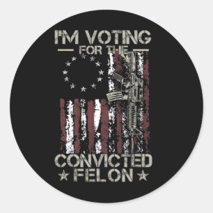 Sticker Rond 2024 Condamné Felon11