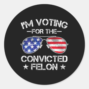 Sticker Rond 2024 Condamné Felon29