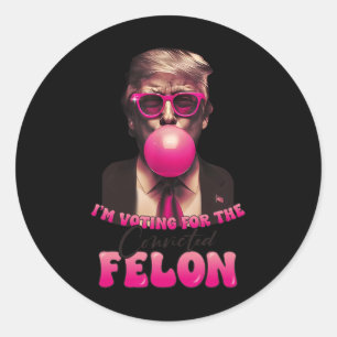 Sticker Rond 2024 Condamné Felon8