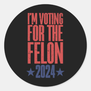 Sticker Rond 2024 Condamné Felon9