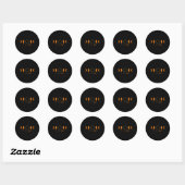 Sticker Rond 2024 Éclipse Solaire Total Éclipse Solaire 2024 Ho (Feuille)