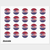 Sticker Rond 2024 États-Unis Drapeau Liberté, Égalité, Justice  (Feuille)