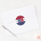 Sticker Rond 2024 Le peuple rouge et bleu (Enveloppe)