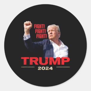 Sticker Rond 2024 Lutte Contre le Combat 13 juillet Rallye Trum