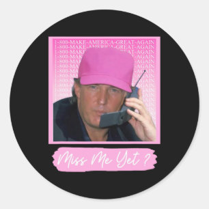 Sticker Rond 2024 Nope Trump 2024 Re Élection Président Vote