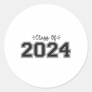 Sticker Rond 2024 seniors, Classe de 2024 Graduation