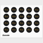 Sticker Rond 2024 Solar Eclipse 2024 040824 Eclipse Hommes Femm (Feuille)