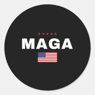 Sticker Rond 2024 Trump soutient l'élection présidentielle amér