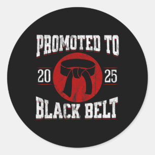 Sticker Rond 2025 Black Belt Achievement Tang Soo Do Karate Tae