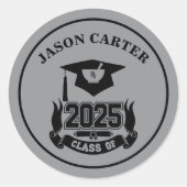Sticker Rond 2025 Graduation Party Pharmacy School (Devant)