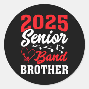 Sticker Rond 2025 Nd Frère Principal Cl De 2025 Graduation