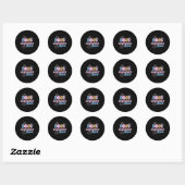 Sticker Rond 2026 Emergency Squad Er Nurse Happy New Year Disco (Feuille)