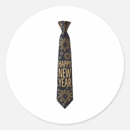 Sticker Rond 2026 New Year's Party Funny Fireworks Party New Ye (Devant)
