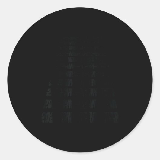 Sticker Rond 2026 Will Be My Year Funny Humor New Year Quote  (Devant)