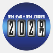 Sticker Rond 2027 Nouvel An Odomètre (Devant)