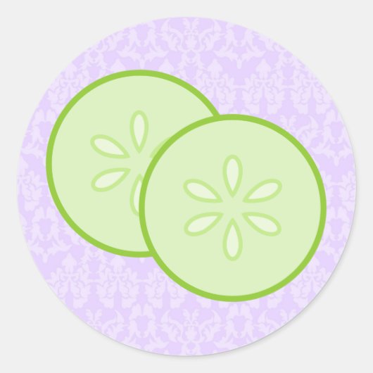 Sticker Rond 20 - 1,5" Bâton d'affaires Massage Spa pourpre Dam (Devant)