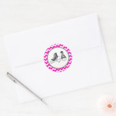 Sticker Rond 20 - 1,5 Envelope Sceau Adolescent Baskets Chevron (Enveloppe)